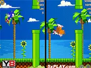 Flappy Sonic and Tails free online hyper-casual game screenshot