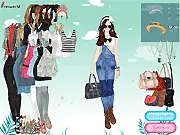 Strap Shorts Fashion Dressup game, play free online styling game, denim strap skirts outfit