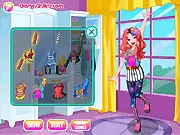 Punk Star Fashion Dress Up free online game featuring rebellious colorful punk rock style