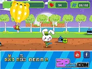 Play Baby Rabbit Partisan free online shooter game, help the baby rabbit defeat alien invaders and defend his home