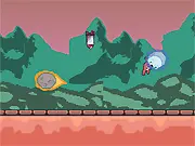 Top Naut free online survival game astronaut character jumping over asteroids and avoiding missiles