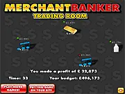 Play Merchant Banker Tycoon free online game testing financial strategy and big bucks investment skills