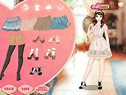 Midsummer Festival Dress Up game featuring a girl in a flowing dress and floral wreath celebrating the Summer Solstice free online