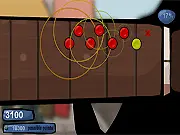 Free online rhythm game screenshot for Headfirst To Hell, showing a unique character moving to the beat in a stylized game world, music game
