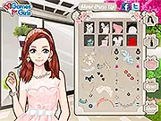 Floral Beauty Makeup free online dress up game, play online fashion game, Clara's grand opening, PlayArcadeHub