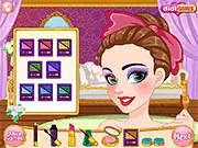 The princess striking an elegant Royal Pose in a gorgeous gown in this online dress-up game