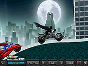 Heroes Ride free online racing game, Batman and Superman racing each other on super bikes across ten levels