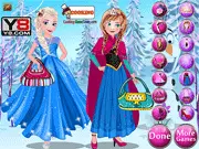 Play Free Elsa and Anna Dress Up Online Game - Princess Elsa and Anna in royal outfits