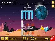 Space Explosions free online puzzle game, play online demolition game, physics-based destruction, PlayArcadeHub