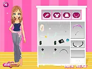 Play Yoga Dressup free online fashion game, dressing up two girls, Sammy and Lilly, in sportive yoga clothes