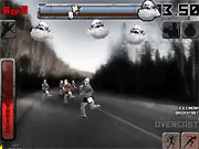 Screenshot of the Racing Comrade: Runner Manager Online game showing a pixel art runner character racing on a track, with management buttons displayed for activating special abilities.