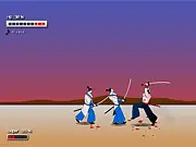 Play The Black Samurai II free online sword fighting game, featuring a warrior with a katana battling enemies