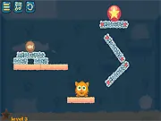 Kitty Kibbles free online physics puzzle game remove platforms cat food ball toy