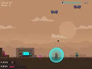 20 Waves game, base defense under alien attack, turrets and walls protecting a mining operation, survival shooter gameplay