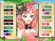 The Mushroom Queen dress up free online game Lily forest fashion cottage-core whimsical clothes cute mushroom accessories