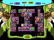 Ben10 Mahjong free online tile matching game screenshot