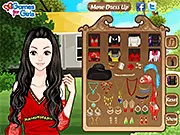 Gypsy Girl Makeup dress up free online game bohemian colorful dresses gold jewelry traditional fashion accessories