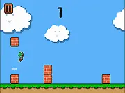 Jumping Jonny timebreak game screen, a simple character jumping across obstacles, free online gameplay
