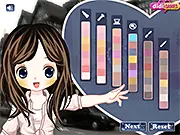London Girl Fashion Student free online dress-up game, stylish girl in London Fashion Week outfit, trendy clothes