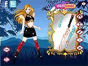Play Warrior Girl dress up game free online, warrior girl in armor with a sword, fantasy costume party fashion game