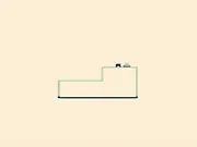 Through Flash free online puzzle game, Mr. Blob character switching dimensions to complete a brain teaser level