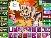 Beach Pretty Girl game screenshot, character wearing swimwear, selecting summer clothes, free online dress-up game
