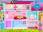 Free Princess Pets Doll House online decorating game, designing an elegant dollhouse for royal pets