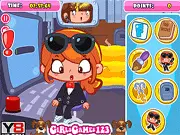 Secret Agent Slacking free online game featuring Agent Sarah doing sneaky fun activities