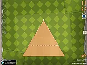 Slice The Box Level Pack free online puzzle game showing a cardboard box with dotted lines for cutting into a target shape.