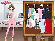 In the Museum free online game showing Darcy dressed in a chic, comfortable outfit ready for her museum visit