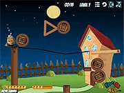 Grandpa Sleeping Puzzle free online game, strategic object placement to wake up a sleeping grandpa, physics-based chain reaction puzzle