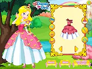 A Fairy Princess free online game featuring a fairy girl in a glamorous dress holding a magical wand