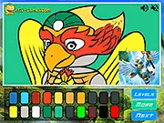 Lego Chima Coloring online game featuring the Eagle and Cragger, free coloring book game on PlayArcadeHub, Lego dinosaur coloring