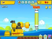 Angry Birds Rock Bird free online game, flying far to collect eggs and life power-ups