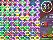 Lolly Balls Crush game screenshot, matching sweet colored candy lolly balls online on PlayArcadeHub