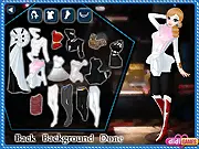 Funny Girl Costume Dress Up game, character dressed as Lady Gaga and Wonder Woman, play free online costume game