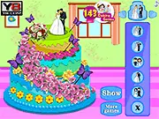 Spring Wedding Cake decoration game, free online cake design game for girls, pastry chef game