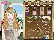 Vanity Fair Makeover free online dress up game screenshot, applying celebrity makeup