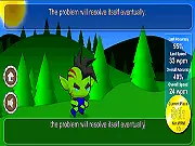 Typo Runner game screenshot, character running based on typing speed, free online typing test game