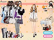 Korean Version of the British Ethos free online dress-up game blending K-fashion with British clothing styles