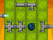 I Need Water 2 free puzzle game screenshot, connecting pipes to get water to a thirsty cartoon creature