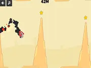 Fire Fly game screenshot, small burning plane avoiding geometric obstacles, free online endless runner arcade game with upgrades