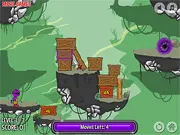 Play IMP Adventure free online, alien character Imp standing next to his crashed spaceship in a platformer game screenshot