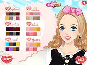 Play Teen Couple Style free online dress up game on PlayArcadeHub, featuring high school couple Anna and Jason preparing for their date.