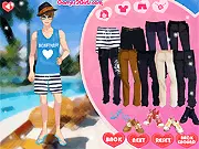 Proof of Love couples dress up game showing a boy and girl in romantic, coordinated fashion outfits before their date