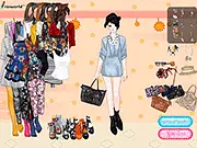Gameplay screenshot of Spring Color Palette Design showing bright, brilliant colors being applied to jewelry and flowers - PlayArcadeHub