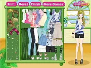 Pretty Neighborhood Dress Up free online game, create fashion outfits and style models on PlayArcadeHub