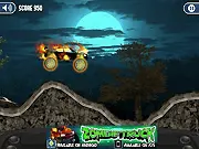 Armored truck driving and shooting through hundreds of zombies in Zombie Truck free online action game