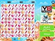 Uncle Grandpa Bejeweled match 3 game screen showing candy pieces and the timer online free