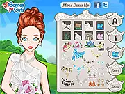 Dreamy Bride online free dress up game, wedding dress fashion makeover, play online on PlayArcadeHub